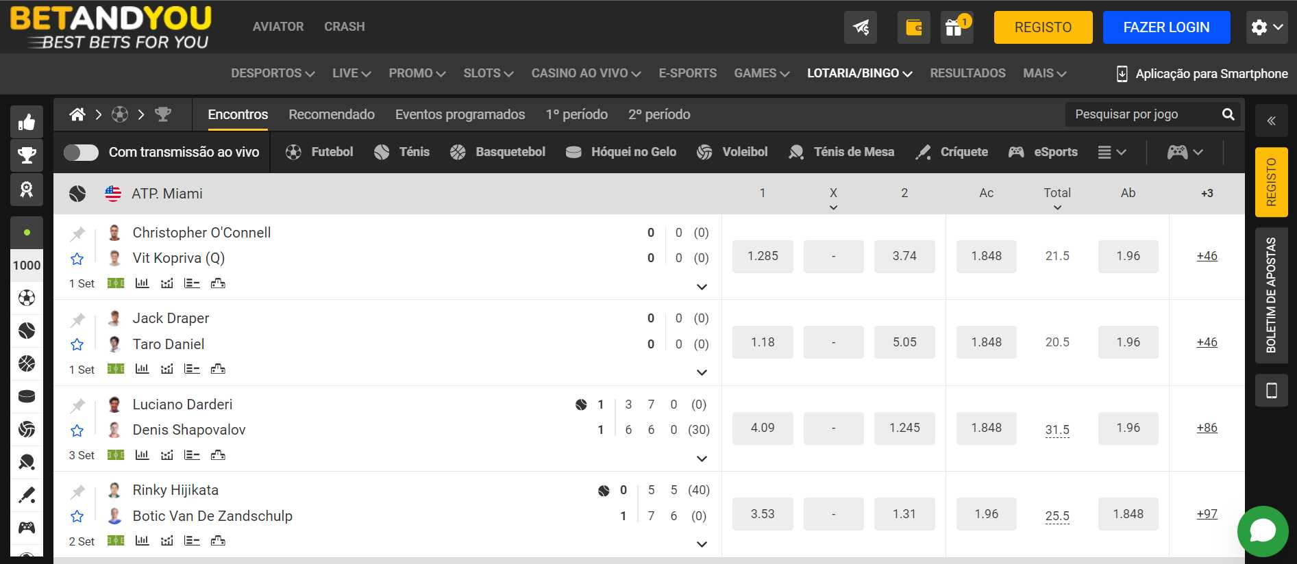 sport bicho online